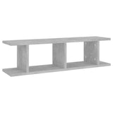 Wall Shelves 2 pcs Concrete Grey 75x18x20 cm Engineered Wood - Top-Down View