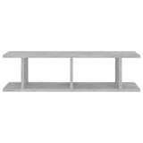 Wall Shelves 2 pcs Concrete Grey 75x18x20 cm Engineered Wood