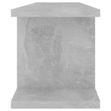 Wall Shelves 2 pcs Concrete Grey 75x18x20 cm Engineered Wood - Rear View