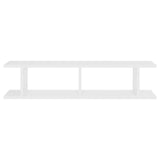 Wall Shelves 2 pcs White 90x18x20 cm Engineered Wood - 45-Degree Angle