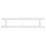 Wall Shelves 2 pcs White 105x18x20 cm Engineered Wood
