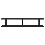 Wall Shelves 2 pcs Black 105x18x20 cm Engineered Wood