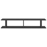 Wall Shelves 2 pcs Grey 105x18x20 cm Engineered Wood