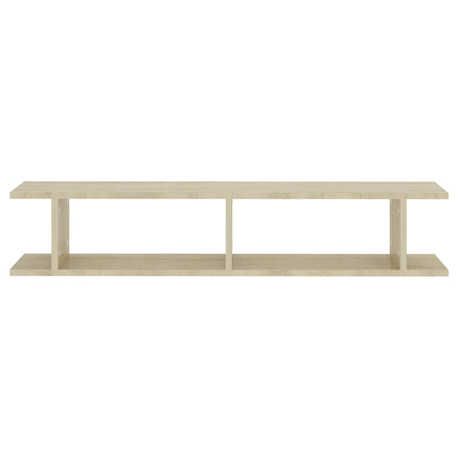 Wall Shelves 2 pcs Sonoma Oak 105x18x20 cm Engineered Wood