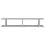 Wall Shelves 2 pcs Concrete Grey 105x18x20 cm Engineered Wood - 45-Degree Angle