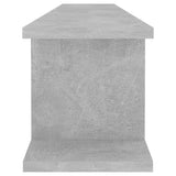 Wall Shelves 2 pcs Concrete Grey 105x18x20 cm Engineered Wood