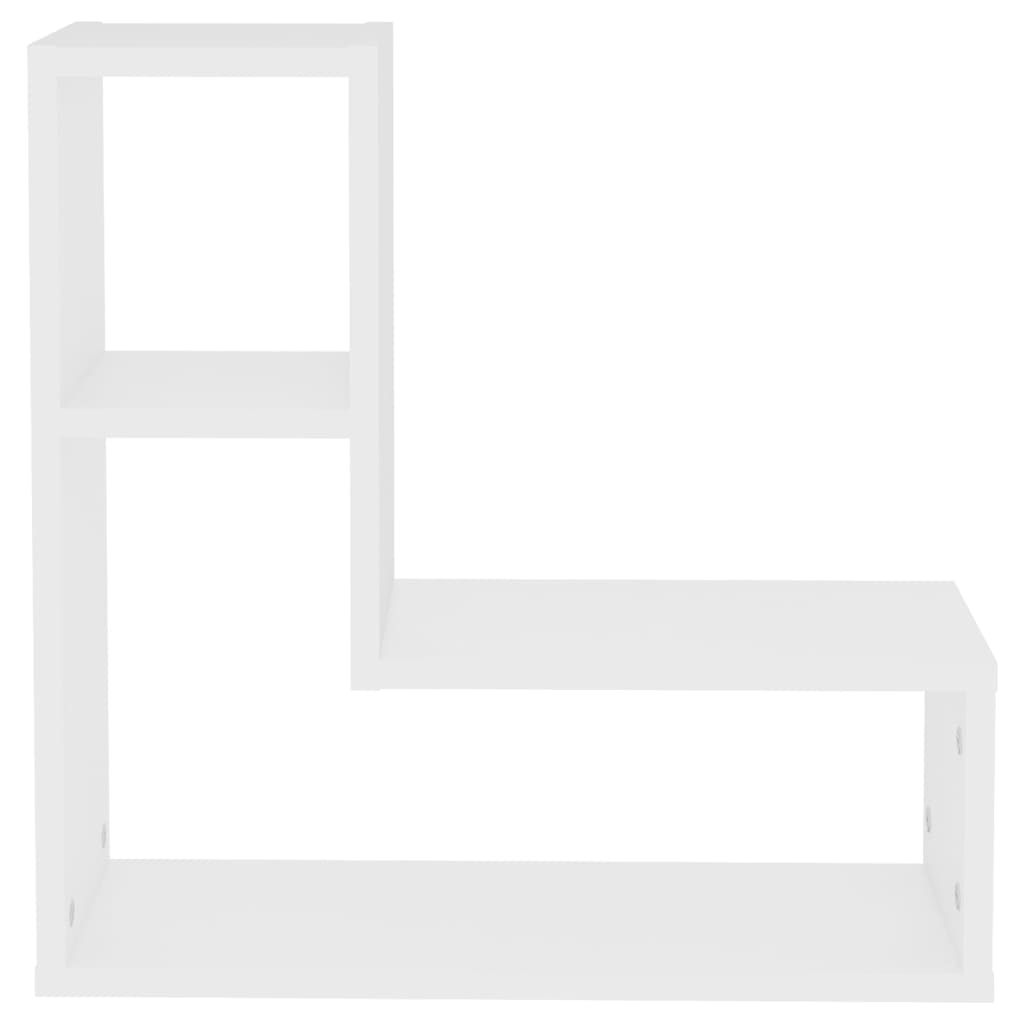 Wall Shelves 2 pcs White 50x15x50 cm Engineered Wood
