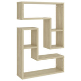 Wall Shelves 2 pcs Sonoma Oak 50x15x50 cm Engineered Wood - Front View