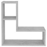 Wall Shelves 2 pcs Concrete Grey 50x15x50 cm Engineered Wood - 45-Degree Angle