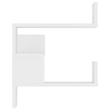 Wall Corner Shelf White 40x40x50 cm Engineered Wood - Rear View