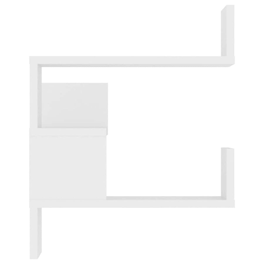 Wall Corner Shelves 2 pcs White 40x40x50 cm Engineered Wood