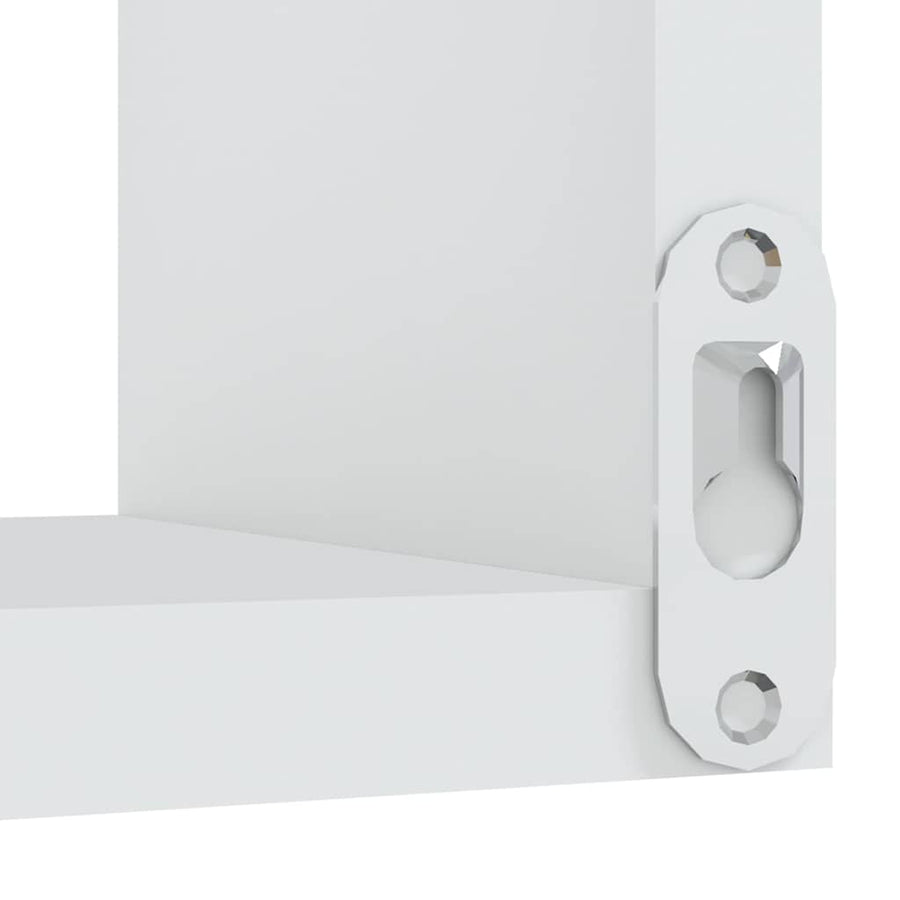 Wall Corner Shelves 2 pcs White 40x40x50 cm Engineered Wood