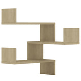 Wall Corner Shelves 2 pcs Sonoma Oak 40x40x50 cm Engineered Wood - Front View