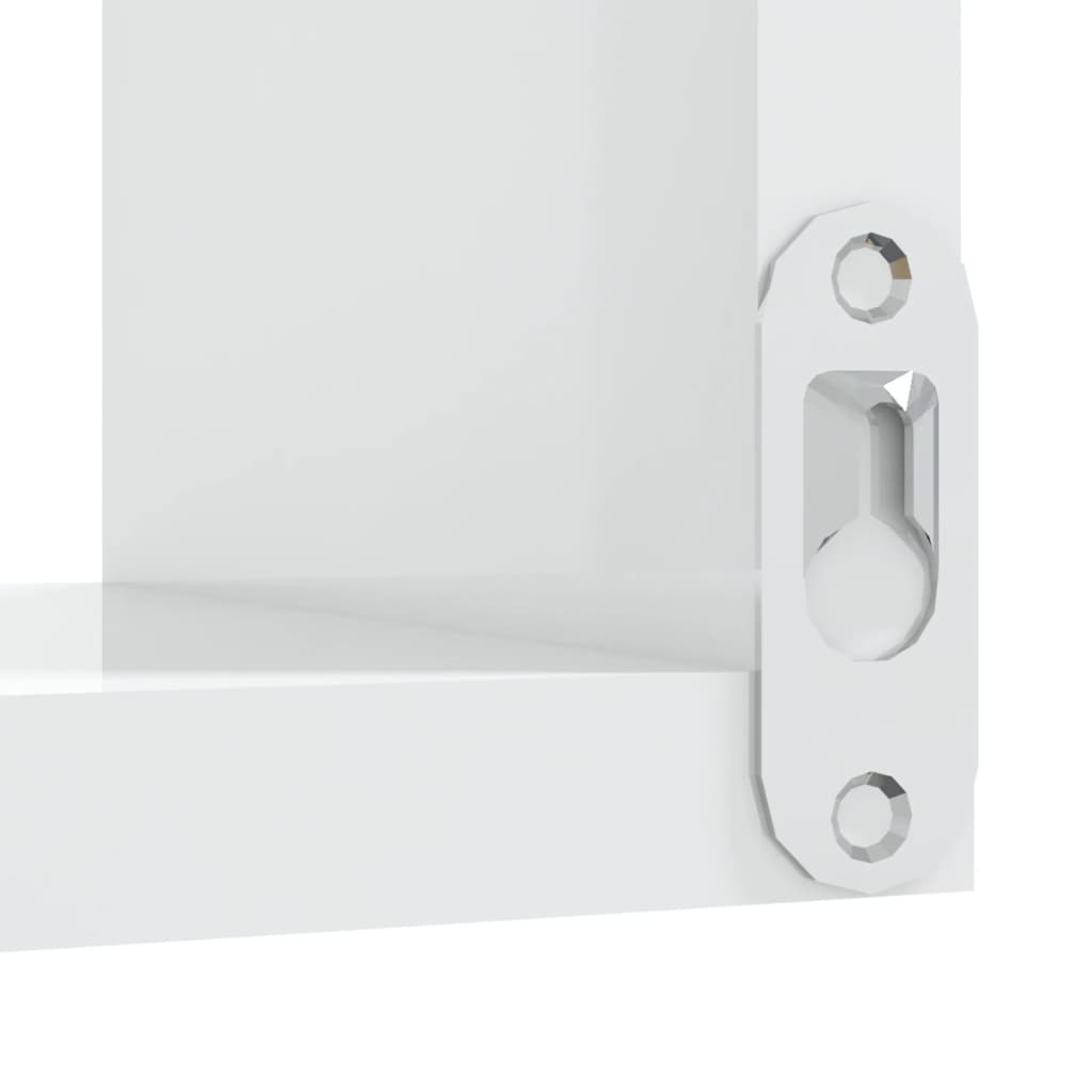Wall Corner Shelf High Gloss White 40x40x50 cm Engineered Wood