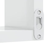 Wall Corner Shelf High Gloss White 40x40x50 cm Engineered Wood - Rear View