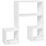 Wall Shelves 2 pcs White 50x15x50 cm Engineered Wood - Top-Down View
