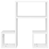 Wall Shelves 2 pcs White 50x15x50 cm Engineered Wood - 45-Degree Angle