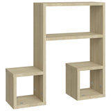 Wall Shelves 2 pcs Sonoma Oak 50x15x50 cm Engineered Wood - Top-Down View