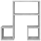 Wall Shelves 2 pcs Concrete Grey 50x15x50 cm Engineered Wood - 45-Degree Angle
