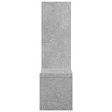 Wall Shelves 2 pcs Concrete Grey 50x15x50 cm Engineered Wood - Rear View