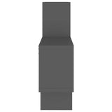 Car-shaped Wall Shelf Grey 82x15x51 cm Engineered Wood - Top-Down View