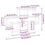 Car-shaped Wall Shelf Grey 82x15x51 cm Engineered Wood