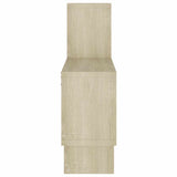 Car-shaped Wall Shelf Sonoma Oak 82x15x51 cm Engineered Wood - Top-Down View