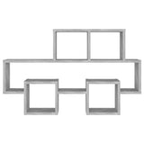 Car-shaped Wall Shelf Concrete Grey 82x15x51 cm Engineered Wood