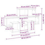 Car-shaped Wall Shelf Concrete Grey 82x15x51 cm Engineered Wood - Close-Up Angle