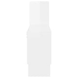 Car-shaped Wall Shelf High Gloss White 82x15x51 cm Engineered Wood