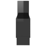 Car-shaped Wall Shelf High Gloss Black 82x15x51 cm Engineered Wood - Top-Down View