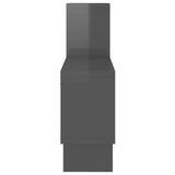 Car-shaped Wall Shelf High Gloss Grey 82x15x51 cm Engineered Wood - Top-Down View