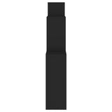 Wall Cube Shelf Black 80x15x78.5 cm Engineered Wood