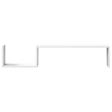 Wall Shelves 2 pcs White 100x15x20 cm Engineered Wood
