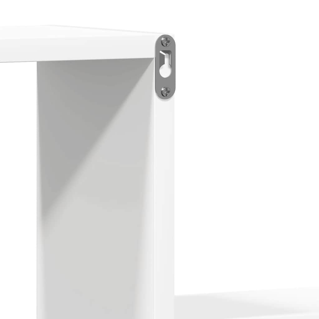 Wall Shelves 2 pcs White 100x15x20 cm Engineered Wood