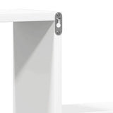 Wall Shelves 2 pcs White 100x15x20 cm Engineered Wood - Close-Up Angle