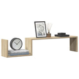 Wall Shelves 2 pcs Sonoma Oak 100x15x20 cm Engineered Wood
