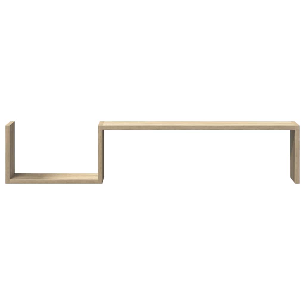 Wall Shelves 2 pcs Sonoma Oak 100x15x20 cm Engineered Wood