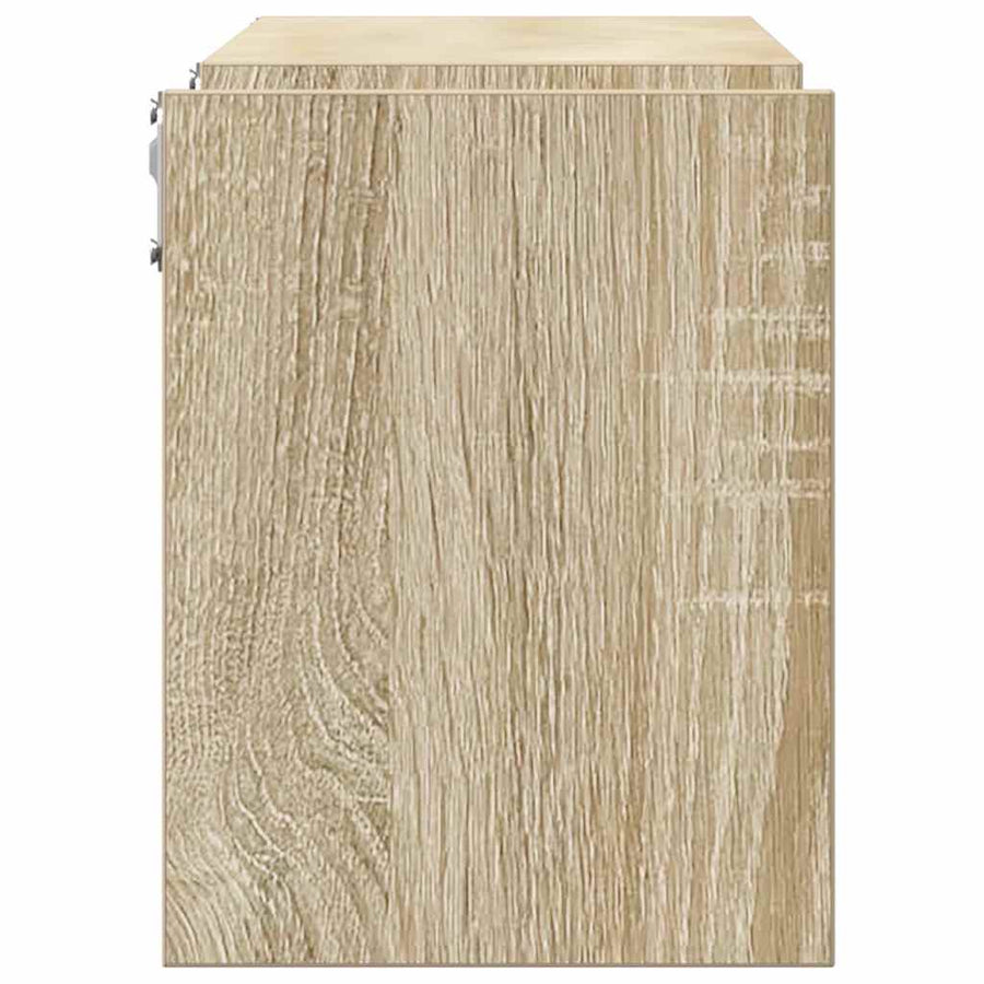 Wall Shelves 2 pcs Sonoma Oak 100x15x20 cm Engineered Wood