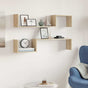 Wall Shelves 2 pcs Sonoma Oak 100x15x20 cm Engineered Wood