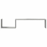 Wall Shelves 2 pcs Concrete Grey 100x15x20 cm Engineered Wood