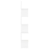 Wall Corner Shelf White 20x20x127.5 cm Engineered Wood