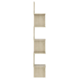 Wall Corner Shelf Sonoma Oak 20x20x127.5 cm Engineered Wood - Side View