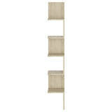 Wall Corner Shelf Sonoma Oak 20x20x127.5 cm Engineered Wood