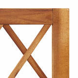 Garden Raised Bed with Trellis Solid Acacia Wood - Low Angle