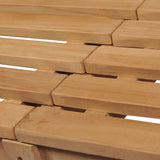 Garden Bench 228 cm Solid Teak Wood - Low Angle