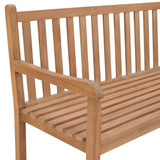 Garden Corner Bench 185x185x90 cm Solid Teak Wood - Top-Down View