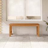Garden Bench 114 cm Solid Teak Wood - Side View