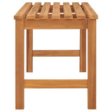 Garden Bench 114 cm Solid Teak Wood - 45-Degree Angle