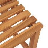 Garden Bench 114 cm Solid Teak Wood - Close-Up Angle